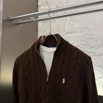 Ralph Lauren %100 Pamuk Örme Half Zip Triko