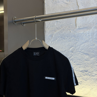 Emporio Armani Logo Appliquéd %100 Cotton Tshirt