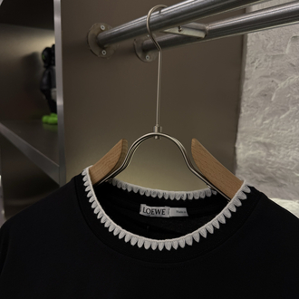 LOEWE Logo Appliquéd %100 Cotton Tshirt