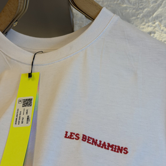 Les Benjamins Logo Appliquéd %100 Cotton Tshirt