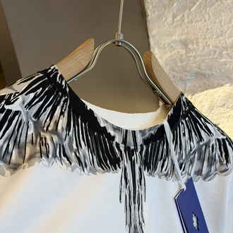 Marcelo Burlon Logo Appliquéd %100 Cotton Tshirt