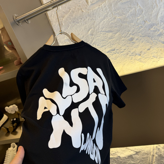 All Saints Logo Appliquéd %100 Cotton Tshirt