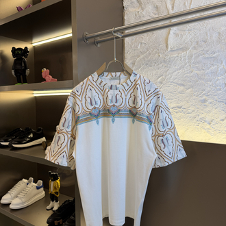 Etro Milano Logo Appliquéd %100 Cotton Tshirt