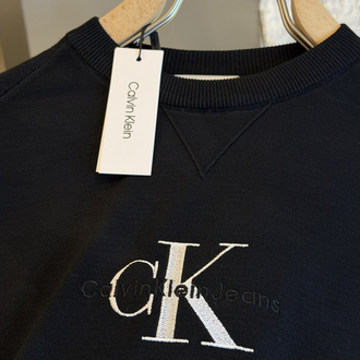 Calvin Klein Logo Appliquéd %100 Cotton Knitwear