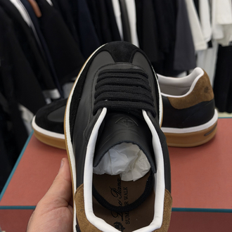 Loro Piana Leather Summer Walk Sneakers