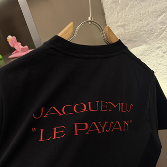 Jacquemus Logo Appliquéd %100 Cotton Tshirt
