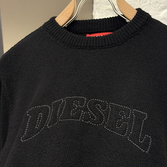 Diesel Premium %100 Pamuk Triko Kazak Siyah