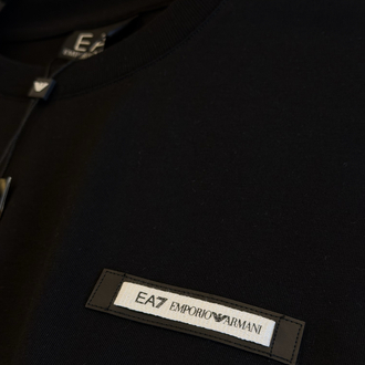 Emporio Armani Logo Appliquéd %100 Cotton Tshirt