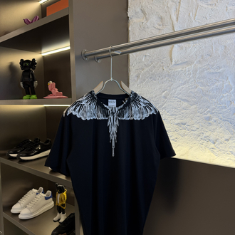Marcelo Burlon Logo Appliquéd %100 Cotton Tshirt