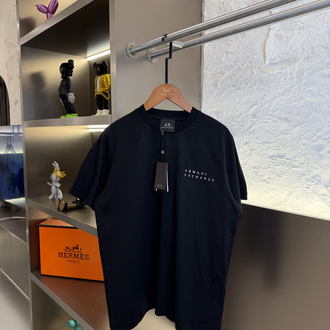 Armani Exchange Logo Appliquéd %100 Cotton Tshirt