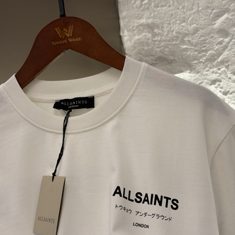 All Saints Logo Appliquéd %100 Cotton Tshirt