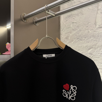 LOEWE Logo Appliquéd %100 Cotton Tshirt