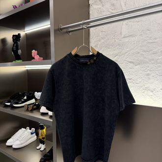 Louis Vuitton Logo Appliquéd %100 Cotton Tshirt