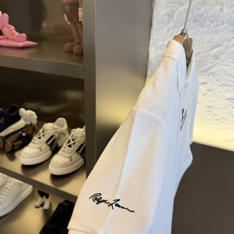 Ralph Lauren NY Logo Appliquéd %100 Cotton Polo Tshirt