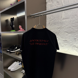 Jacquemus Logo Appliquéd %100 Cotton Tshirt