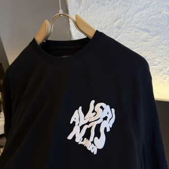 All Saints Logo Appliquéd %100 Cotton Tshirt