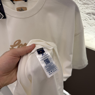 Louis Vuitton Logo Appliquéd %100 Cotton Tshirt
