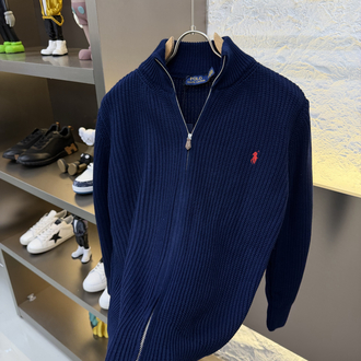 Ralph Lauren İthal Full Zip Örme Triko Hırka (Lacivert)