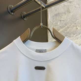 Christian Dior Logo Appliquéd %100 Cotton Tshirt