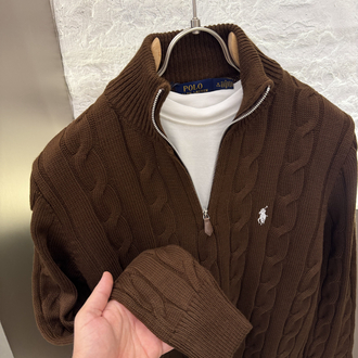 Ralph Lauren %100 Pamuk Örme Half Zip Triko