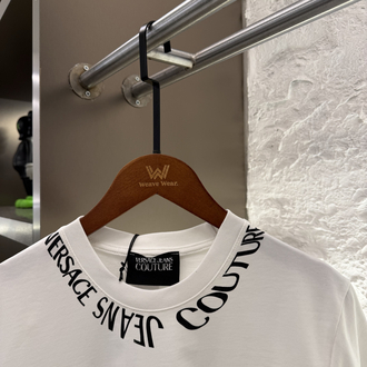 Versace Jeans Logo Appliquéd %100 Cotton Tshirt