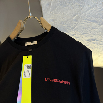 Les Benjamins Logo Appliquéd %100 Cotton Tshirt