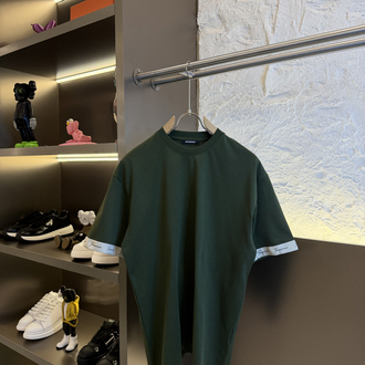 Jacquemus Logo Appliquéd %100 Cotton Tshirt Haki