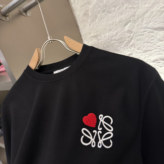 LOEWE Logo Appliquéd %100 Cotton Tshirt