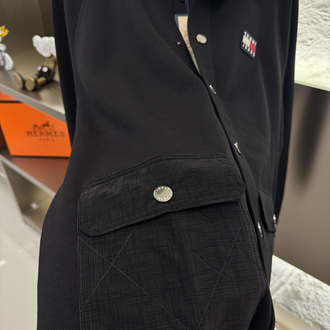 Tommy Hilfiger Logo Appliquéd %100 Cotton Jacket 