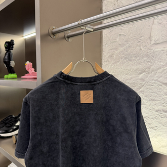 Louis Vuitton Logo Appliquéd %100 Cotton Tshirt
