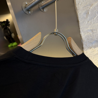 Ami Paris Logo Appliquéd %100 Cotton Tshirt