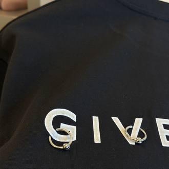 GIVENCHY %100 Cotton Logo Appliquéd Tshirt