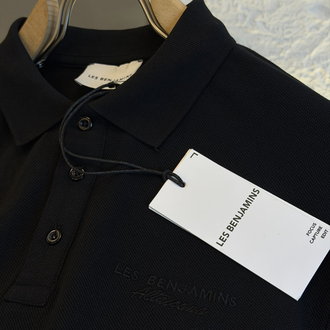 Les Benjamins Logo Appliquéd %100 Cotton Polo Tshirt