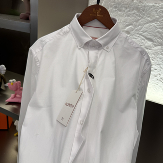 Valentino Gravani Logo Appliquéd Velvet Shirt Gömlek