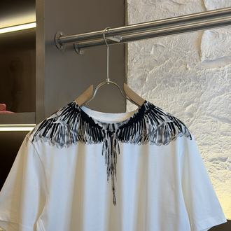 Marcelo Burlon Logo Appliquéd %100 Cotton Tshirt