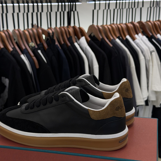 Loro Piana Leather Summer Walk Sneakers