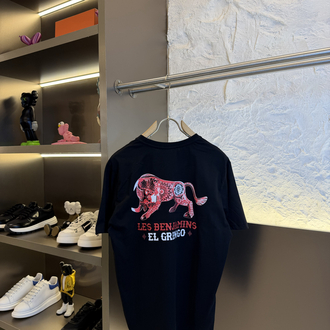 Les Benjamins Logo Appliquéd %100 Cotton Tshirt