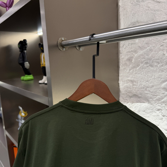 Ami Paris Logo Appliquéd %100 Cotton Tshirt