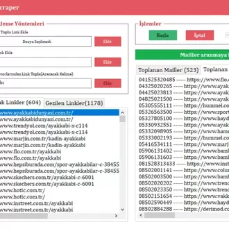 Web Sitelerinden Mail Ve Numara Toplama | MailTelScraper (1 Aylık)