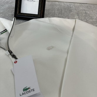 LC PREMIUM KALİTE(A) Detay Fermuar Polo Yaka Tona Ton Beyaz