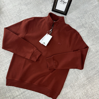 LC PREMIUM KALİTE(A) Detay Fermuar Polo Yaka Tona Ton Koyu Portakal