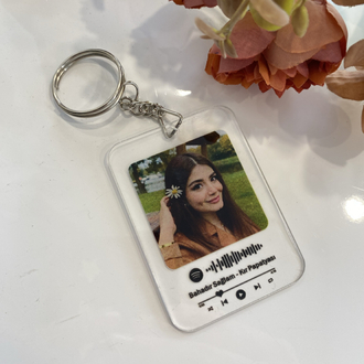 Kişiye Özel Spotify Fotoğraflı Anahtarlık