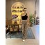 Leopar desenli saten pantolon