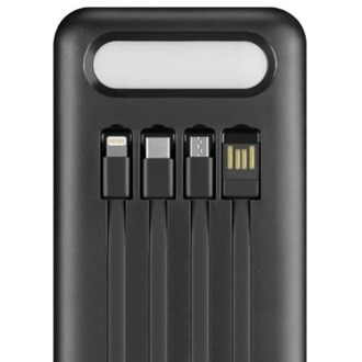 60.000 Mah Powerbank Taşınabilir Dijital Göstergeli Çoklu Kablolu 4usb Girişli El Fenerli