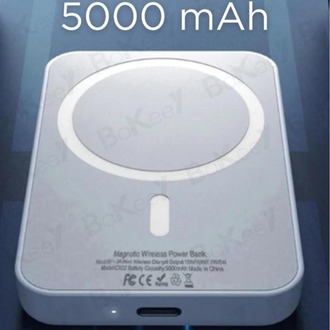5.000 Mah Magsafe Powerbank Iphone Uyumlu Kablosuz Taşınabilir Magsafe Şarj Alet 500 TL
