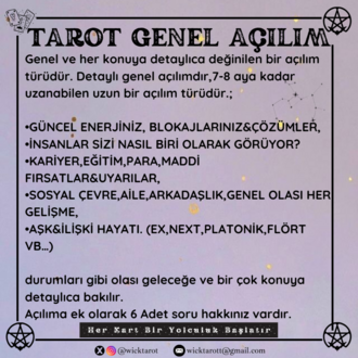 TAROT GENEL AÇILIM