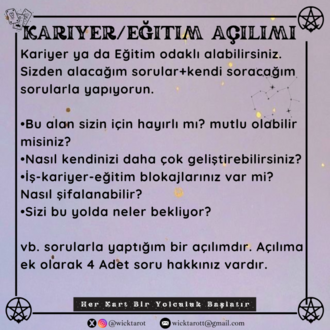 KARİYER/EĞİTİM AÇILIMI