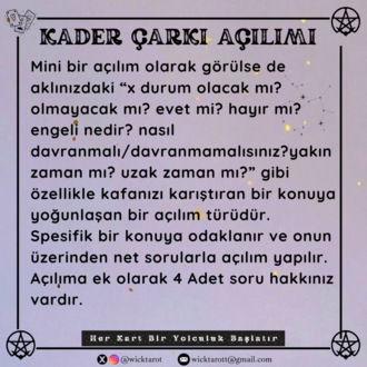 KADER ÇARKI AÇILIMI
