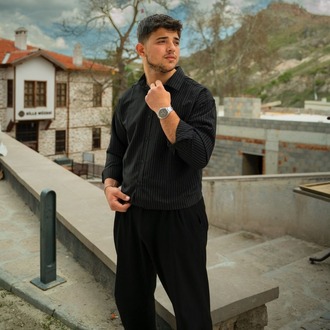 Çizgili Siyah Rüya Gömlek