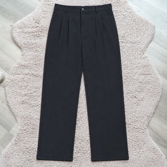 Siyah Baggy Viskon Pantolon